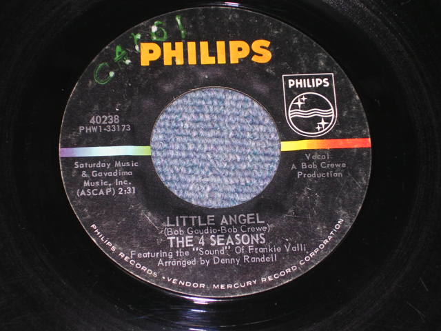 画像: THE 4 FOUR SEASONS - BIG MAN IN TOWN / 1964 US ORIGINAL 7" Single With PICTURE SLEEVE  