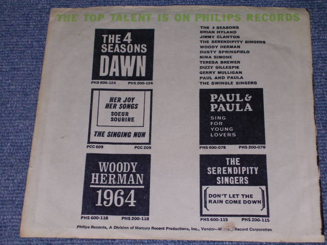 画像: THE 4 FOUR SEASONS -  RAG DOLL  / 1964 US ORIGINAL 7" Single With PICTURE SLEEVE   / 1964 US ORIGINAL 7" Single  
