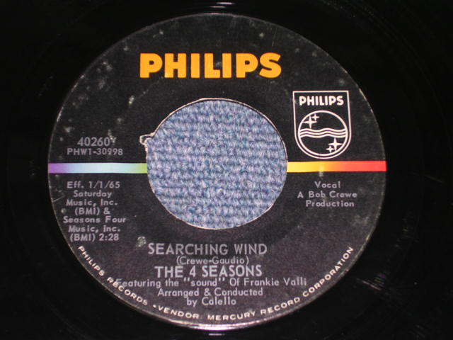 画像: THE 4 FOUR SEASONS -  BYE BYE BABY / 1965 US ORIGINAL 7" Single 