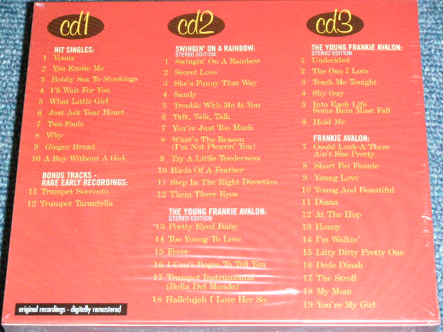 画像: FRANKIE AVALON - COLLECTOR'S COLLECTION : EARLY ALBUMS, HIT SINGLES Plus RARE FIRST RECORDINGS / 2010 EU? Brand New SEALED 3CD'S SET  