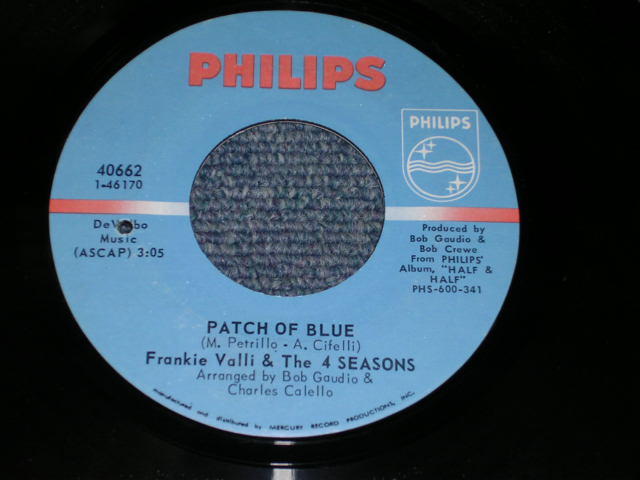 画像: THE 4 FOUR SEASONS - PATCH OF BLUE / 1970 US ORIGINAL 7" Single With PICTURE SLEEVE  
