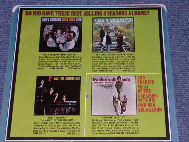 画像: THE 4 FOUR SEASONS  - SATURDAY'S FATHER / 1968 US ORIGINAL 7" Single With PICTURE SLEEVE  