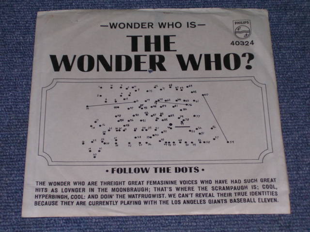 画像1: THE WONDER WHO? ( THE 4 FOUR SEASONS ) - DON'T THIN K TWICE / 1965 US ORIGINAL White Label Promo 7" Single With PICTURE SLEEVE 