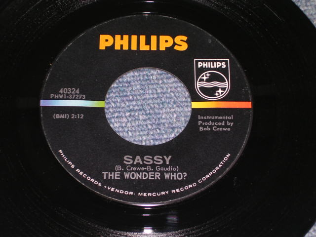 画像: THE WONDER WHO? ( THE 4 FOUR SEASONS ) - DON'T THIN K TWICE / 1965 US ORIGINAL White Label Promo 7" Single With PICTURE SLEEVE 