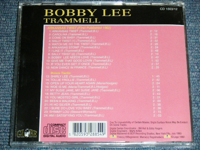 画像: BOBBY LEE TRAMMELL - ARKANSAS TWIST ( ORIGINAL ALBUM + BONUS TRACKS ) / 1993 US ORIGINAL Brand New CD  