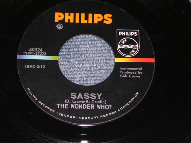 画像: THE WONDER WHO? ( THE 4 FOUR SEASONS ) - DON'T THIN K TWICE / 1965 US ORIGINAL Used 7" Single 