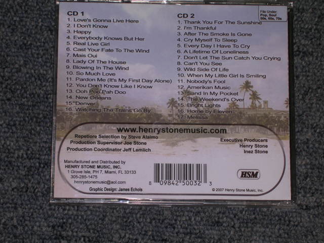 画像: STEVE ALAINO - THE LEGENDARY HENRY STONE PRESENTS 50s - 70s / 2007 US ORIGINAL Brand New 2-CD ( Only Released by CD-R )  