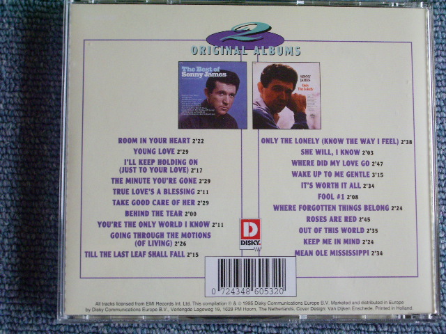 画像: SONNY JAMES - THE HIT ALBUMS / 1995 HOLLAND Brand NEW CD  