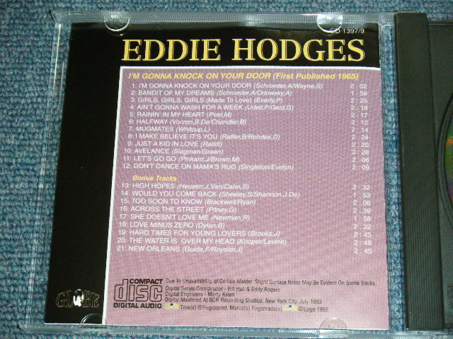 画像: EDDIE HODGES - I'M GONA KNOCK ON YOUR DOOR ( ORIGINAL ALBUM + BONUS TRACKS ) / 1993 US ORIGINAL Brand New CD  