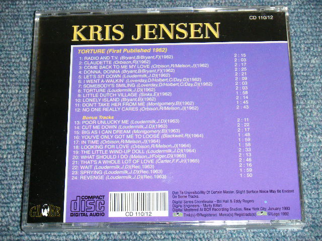 画像: KRIS JENSEN - TORTURE KRIS JENSEN Sings ( ORIGINAL ALBUM + BONUS TRACKS ) / 1993 US ORIGINAL Brand New CD  