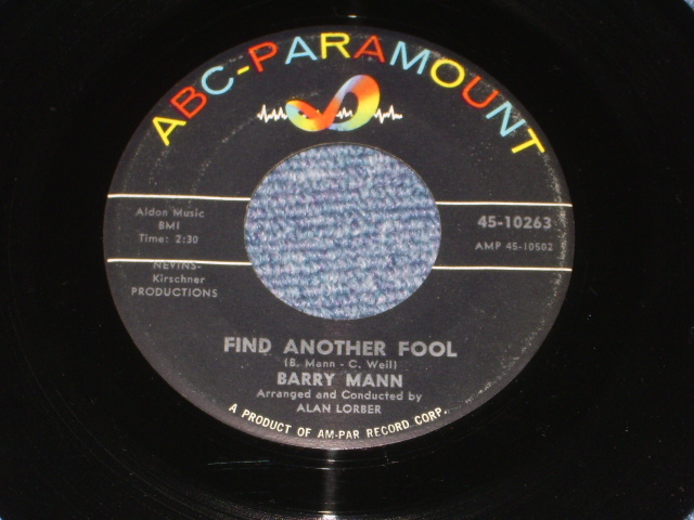 画像: BARRY MANN - LITTLE U..S.A. ( Ex+/Ex+ ) / 1961 US ORIGINAL 7" SINGLE  