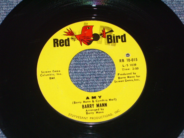 画像:  BARRY MANN - TALK TO ME BABY / 1964 US ORIGINAL 7" SINGLE   