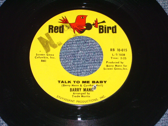画像1:  BARRY MANN - TALK TO ME BABY / 1964 US ORIGINAL 7" SINGLE   