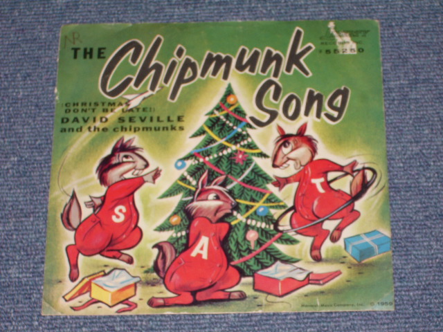 画像1: DAVID SEVILLE and THE CHIPMUNKS - THE CHIPMUNK SONG / 1959 US ORIGINAL 7" SINGLE With PICTURE SLEEVE 