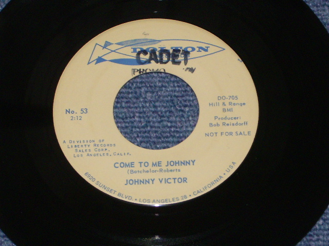 画像1: JOHNNY VICTOR - COME TO ME JOHNNY / 1963 US Original Promo 7" Single  
