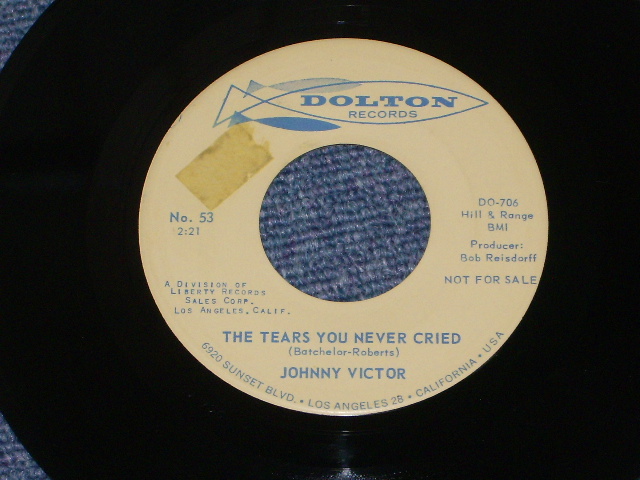 画像: JOHNNY VICTOR - COME TO ME JOHNNY / 1963 US Original Promo 7" Single  