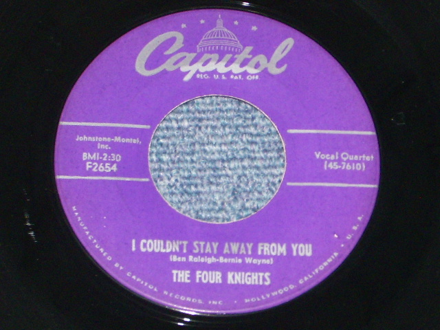 画像: THE FOUR KNIGHTS - I GET SO LONELY / 1953 US Original 7" Single  