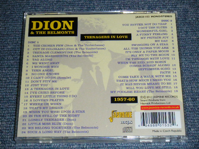 画像: DION & THE BELMONTS - TEENGAE IN LOVE 1957-60 / 2010 UK/CZECH REPUBLIC BRAND NEW 2 CD  