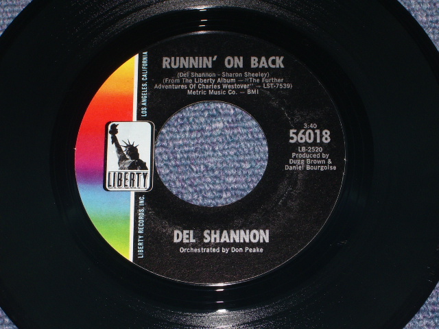 画像: DEL SHANNON - THINKIN' IT OVER / 1968 US ORIGINAL 7" SINGLE With Picture Sleeve  