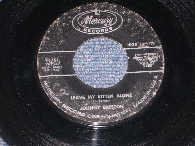 画像1: JOHNNY PRESTON - LEAVE MY KITTENALONE / 1961 US ORIGINAL 7" SINGLE  