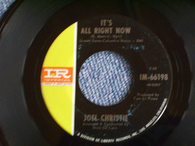 画像: JOEL CHRISTIE - SINCE I FOUND YOU / 1966 US ORIGINAL 7"SINGLE  