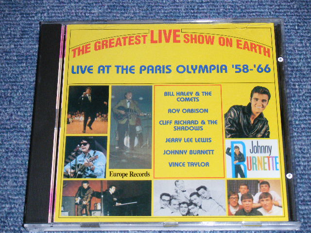 画像1: v.a. OMNIBUS (SHADOWS,CLIFF RICHARD,BILL HALEY,ROY ORBISON,JERRY LEE LEWIS,VINCE TAYLOR,JOHNNY BURNETTE ) - THE GREATEST LIVE SHOW OMN EARTH LIVE AT PARIS OLYMPIA '58-'66 / EU ORIGINAL Brand New CD  