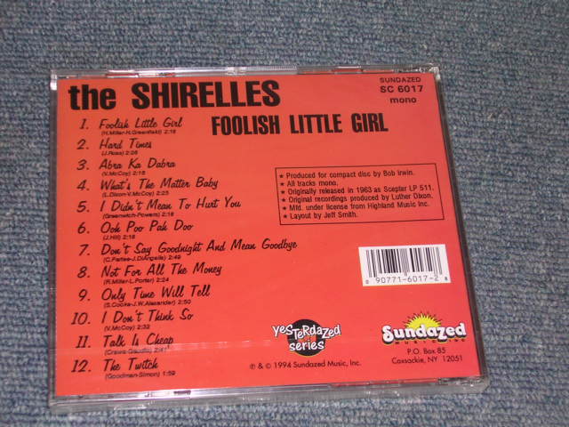 画像: THE SHIRELLES- FOOLISH LITTLE GIRL / 1994 US Brand New SEALED CD  
