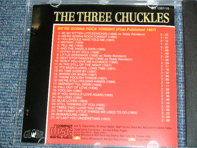 画像: THE THREE CHUCKLES - WE'RE GONNA ROCK TONIGHT ( ORIGINAL ALBUM + BONUS TRACKS ) / 1992 US ORIGINAL Brand New CD  