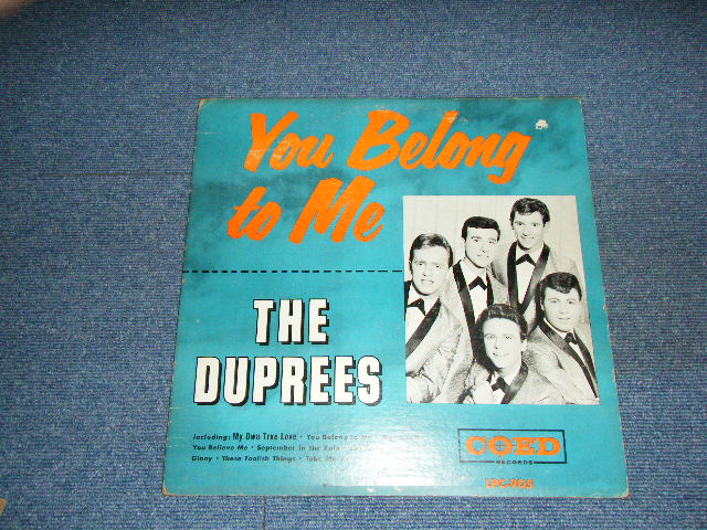 画像1: THE DUPREES - YOU BELONG TO ME ( Ex-/Ex+ ) / 1962 CANADA ORIGINAL Mono LP 