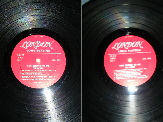 画像: THE DUPREES - YOU BELONG TO ME ( Ex-/Ex+ ) / 1962 CANADA ORIGINAL Mono LP 