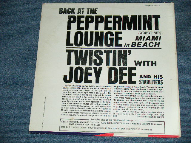 画像: JOEY DEE AND HIS STARLITERS - BACK AT THE PEPPERMINT LOUNGE in MIAMI BEACH / 1962 US ORIGINAL STEREO LP  