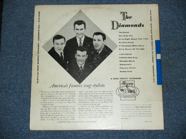 画像: THE DIAMONDS - THE DIAMONDS AMERICA'S FAMOUS SONG STYLISTS / 1959 US ORIGINAL mono LP  