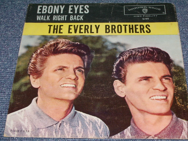 画像1: The EVERLY BROTHERS - EBONY EYES / 1961 US ORIGINAL 7"SINGLE With PICTURE SLEEVE 