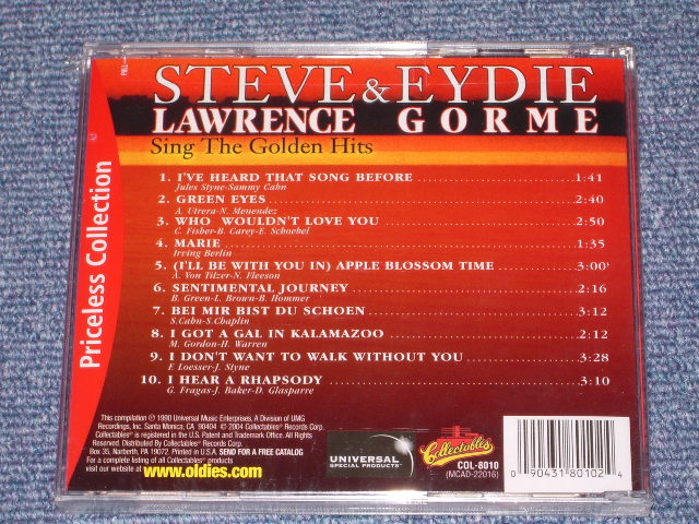 画像: STEVE LAWRENCE & EYDIE GORME  - SING THE GOLDEN HITS   / 1990 US  Sealed  CD