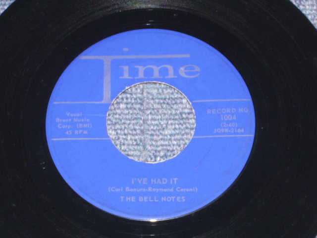 画像1: THE BELL NOTES - I'VE HAD IT ( Ex+/Ex+ ) / 1958 US ORIGINAL 7" SINGLE 1st PRESS 'BLUE LABEL'  