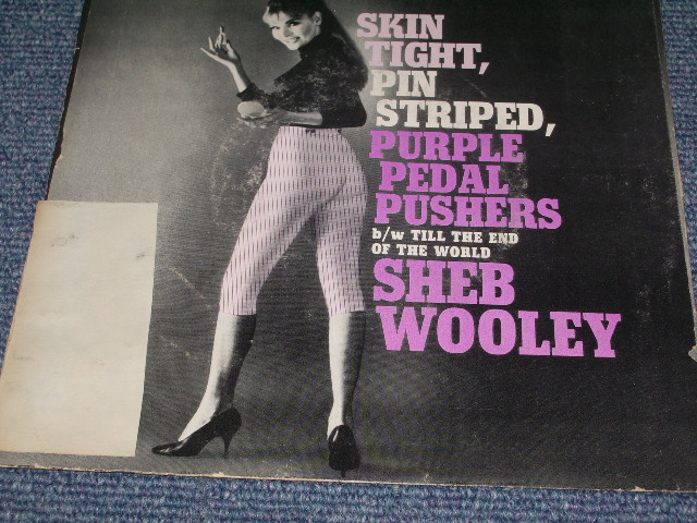 画像: SHEB WOOLEY - SKIN TIGHT, PIN STRIPED , PURPLE PEDAL PUSHERS / 1961 US ORIGINAL 7"SINGLE With PICTURE SLEEVE  