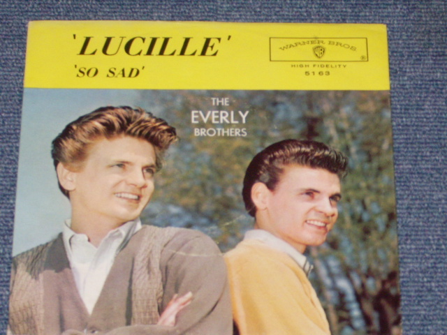 画像1: The EVERLY BROTHERS - SO SAD / LUCILLE ( Ex+++/MINT- ) / 1960 US ORIGINAL 7"SINGLE With PICTURE SLEEVE