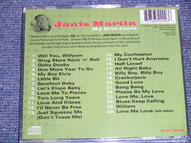 画像: JANIS MARTIN - MY GIRL JANIS / 2009 UK ORIGINAL Brand New CD  