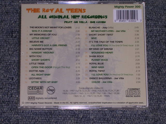 画像: THE ROYAL TEENS - LET'S ROCK : COMPLETE RECORDINGS / 1997 EU ORIGINAL Brand New Sealed CD