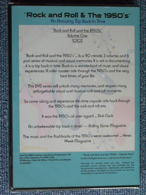 画像: VA / TV SHOW - ROCK AND ROLL & THE 1950'S VOL.1 / 2007 US NEW DVD