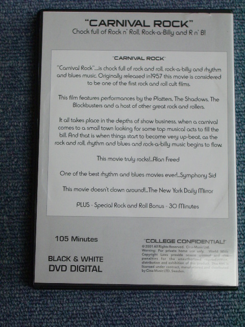 画像: VA / MOVIE - CARNIVAL ROCK /2001 SWEDEN NEW DVD