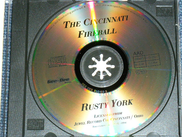 画像: RUSTY YORK - THE CINCINNATI FIREBALL / 1994 GERMAN ORIGINAL Brand New CD