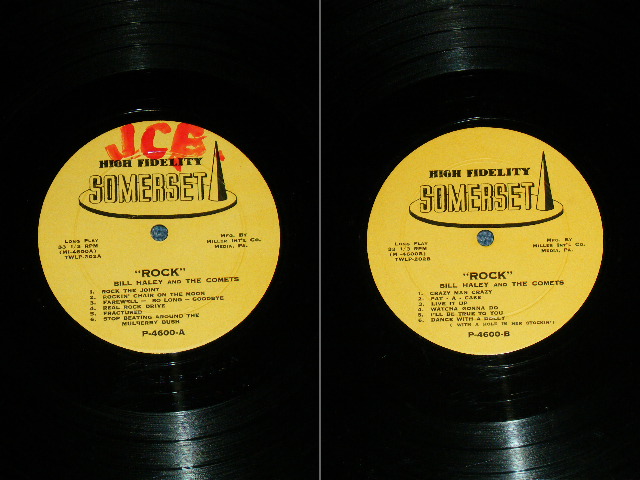 画像: BILL HALEY and His COMETS - ROCK WITH ( DEBUT Album : Ex+/Ex+++ ) / 1957 US 3rd Press MONO LP