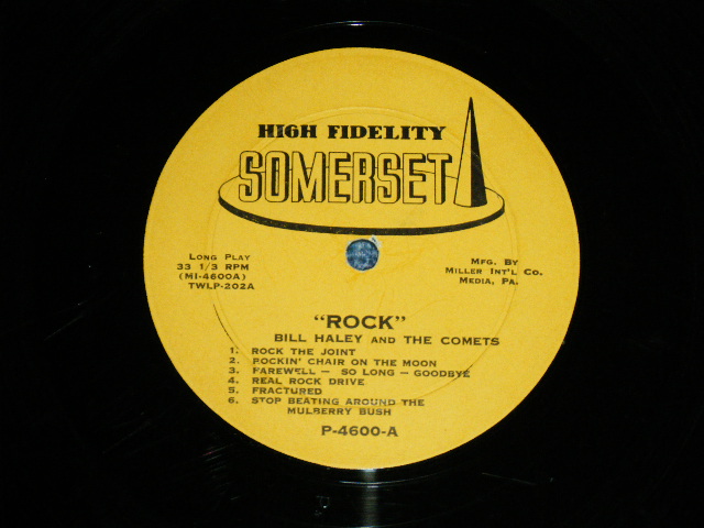 画像: BILL HALEY and His COMETS - ROCK WITH ( DEBUT Album : Ex+/Ex+ ) / 1957 US 3rd Press MONO LP