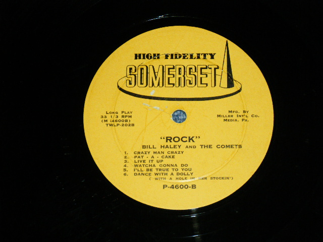 画像: BILL HALEY and His COMETS - ROCK WITH ( DEBUT Album : Ex+/Ex+ ) / 1957 US 3rd Press MONO LP