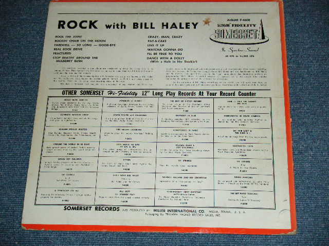 画像: BILL HALEY and His COMETS - ROCK WITH ( DEBUT Album : Ex-/VG+++ ) / 1957 US 3rd Press MONO LP