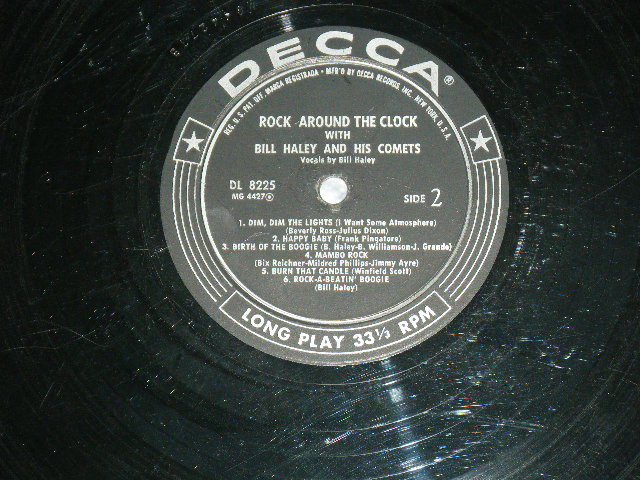 画像: BILL HALEY and His COMETS - ROCK AROUND THE CLOCK ( Ex/Ex++ ) / 1956 US ORIGINAL MONO LP