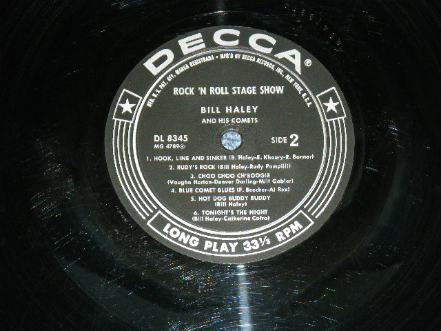 画像: BILL HALEY and His COMETS - ROCK 'N ROLL STAGE SHOW ( Ex/Ex++ ) / 1956 US ORIGINAL MONO LP