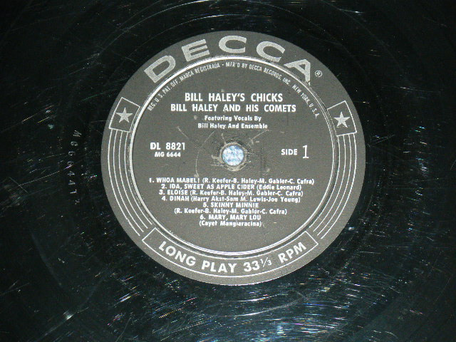 画像: BILL HALEY and His COMETS - BILL HALEY'S CHICKS / 1958 US ORIGINAL MONO LP