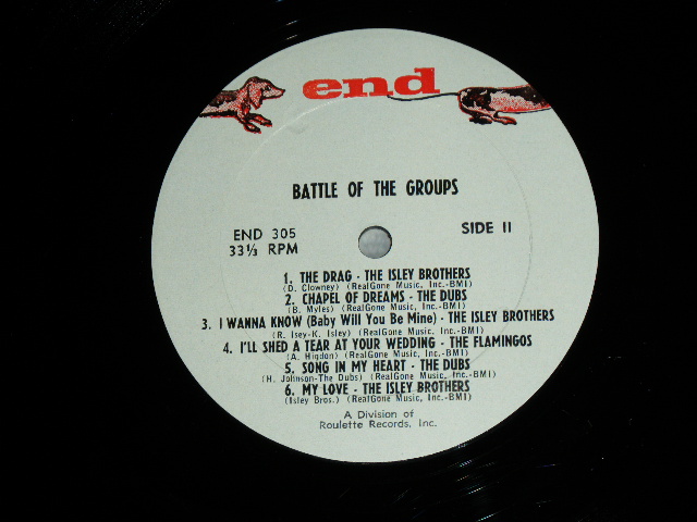 画像: V.A. OMNIBUS ( THE FLAMINGOS / THE DUBS / THE IMPERIALS / ISLEY BROTHERS ) - BATTLE OF THE GROUPS / 1960 US ORIGINAL MONO  Used LP  